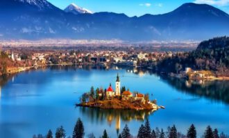 Folklore festival in Bled, Slovenia